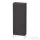Duravit L-CUBE 132x50 cm-es, 1 ajtós félmagas szekrény láb nélkül, jobbos, szupermatt grafit LC1169R8080
