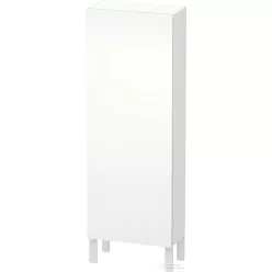   Duravit L-CUBE 132x50 cm-es, 1 ajtós félmagas szekrény láb nélkül, jobbos, szupermatt fehér LC1169R8484