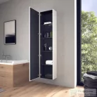 Duravit L-CUBE 176x40x24,3 cm-es, fali, 1 ajtós kiegészítő bútor láb nélkül, balos, matt fehér LC1170L1818