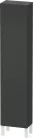 Duravit L-CUBE 176x40x24,3 cm-es, fali, 1 ajtós kiegészítő bútor láb nélkül, balos, matt grafit LC1170L4949