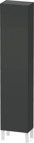 Duravit L-CUBE 176x40x24,3 cm-es, fali, 1 ajtós kiegészítő bútor láb nélkül, balos, matt grafit LC1170L4949