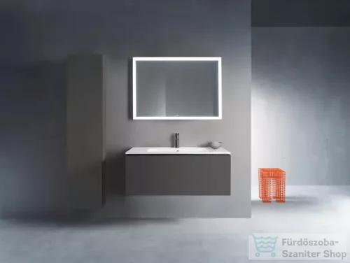 Duravit L-CUBE 176x40x24,3 cm-es, fali, 1 ajtós kiegészítő bútor láb nélkül, balos, matt grafit LC1170L4949