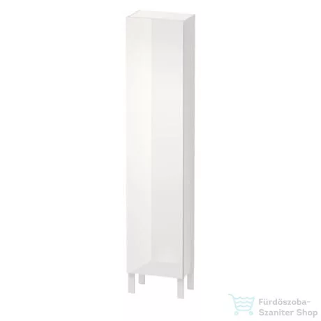 Duravit L-CUBE 176x40x24,3 cm-es, fali, 1 ajtós kiegészítő bútor láb nélkül, balos, lakkozott fényes fehér LC1170L8585