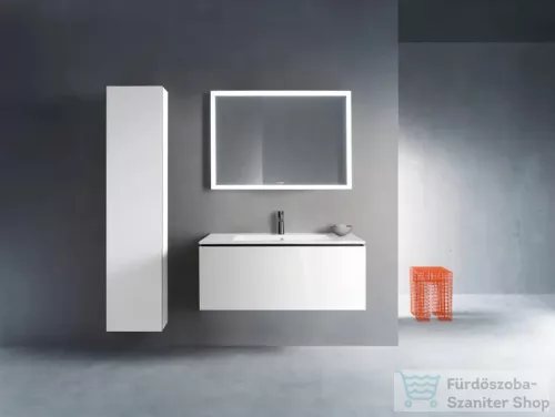 Duravit L-CUBE 176x40x24,3 cm-es, fali, 1 ajtós kiegészítő bútor láb nélkül, balos, lakkozott fényes fehér LC1170L8585