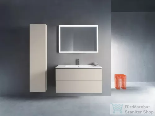 Duravit L-CUBE 176x40x24,3 cm-es, fali, 1 ajtós kiegészítő bútor láb nélkül, balos, matt taupe LC1170L9191