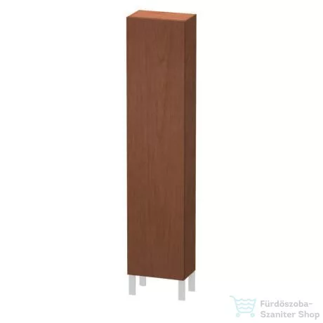 Duravit L-CUBE 176x40x24,3 cm-es, fali, 1 ajtós kiegészítő bútor láb nélkül, jobbos, amerikai dió furnér LC1170R1313