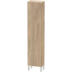   Duravit L-CUBE 176x40x24,3 cm-es, fali, 1 ajtós kiegészítő bútor láb nélkül, jobbos, márványos tölgy LC1170R5555