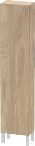 Duravit L-CUBE 176x40x24,3 cm-es, fali, 1 ajtós kiegészítő bútor láb nélkül, jobbos, márványos tölgy LC1170R5555