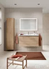 Duravit L-CUBE 176x40x24,3 cm-es, fali, 1 ajtós kiegészítő bútor láb nélkül, jobbos, márványos tölgy LC1170R5555