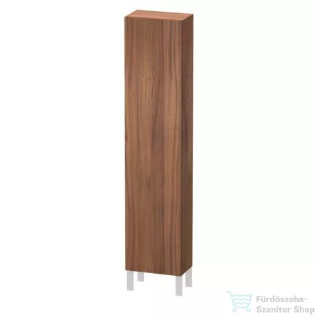 Duravit L-CUBE 176x40x24,3 cm-es, fali, 1 ajtós kiegészítő bútor láb nélkül, jobbos, matt dió LC1170R7979