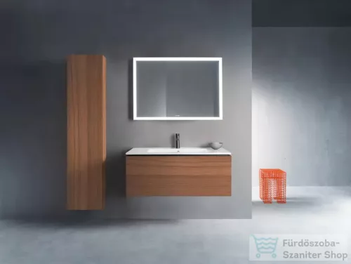 Duravit L-CUBE 176x40x24,3 cm-es, fali, 1 ajtós kiegészítő bútor láb nélkül, jobbos, matt dió LC1170R7979