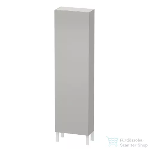 Duravit L-CUBE 176x50x24,3 cm-es, fali, 1 ajtós kiegészítő bútor láb nélkül, balos, matt betonszürke LC1171L0707