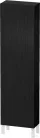 Duravit L-CUBE 176x50x24,3 cm-es, fali, 1 ajtós kiegészítő bútor láb nélkül, balos, matt fekete tölgy LC1171L1616