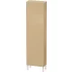 Duravit L-CUBE 176x50x24,3 cm-es, fali, 1 ajtós kiegészítő bútor láb nélkül, balos, natúr tölgy LC1171L3030