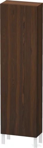 Duravit L-CUBE 176x50x24,3 cm-es, fali, 1 ajtós kiegészítő bútor láb nélkül, balos, matt kefélt dió furnér LC1171L6969
