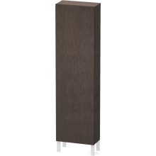   Duravit L-CUBE 176x50x24,3 cm-es, fali, 1 ajtós kiegészítő bútor láb nélkül, balos, sötét kefélt tölgy furnér LC1171L7272