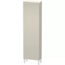   Duravit L-CUBE 176x50x24,3 cm-es, fali, 1 ajtós kiegészítő bútor láb nélkül, balos, szupermatt taupe LC1171L8383