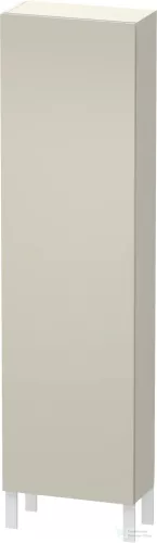 Duravit L-CUBE 176x50x24,3 cm-es, fali, 1 ajtós kiegészítő bútor láb nélkül, balos, szupermatt taupe LC1171L8383