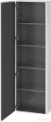 Duravit L-CUBE 176x50x24,3 cm-es, fali, 1 ajtós kiegészítő bútor láb nélkül, balos, szupermatt fehér LC1171L8484