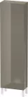 Duravit L-CUBE 176x50x24,3 cm-es, fali, 1 ajtós kiegészítő bútor láb nélkül, balos, lakkozott fényes szürke LC1171L8989