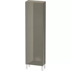   Duravit L-CUBE 176x50x24,3 cm-es, fali, 1 ajtós kiegészítő bútor láb nélkül, balos, lakkozott fényes szürke LC1171L8989