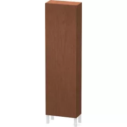   Duravit L-CUBE 176x50x24,3 cm-es, fali, 1 ajtós kiegészítő bútor láb nélkül, jobbos, amerikai dió furnér LC1171R1313