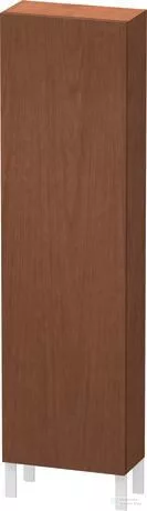 Duravit L-CUBE 176x50x24,3 cm-es, fali, 1 ajtós kiegészítő bútor láb nélkül, jobbos, amerikai dió furnér LC1171R1313