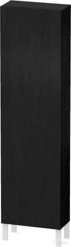 Duravit L-CUBE 176x50x24,3 cm-es, fali, 1 ajtós kiegészítő bútor láb nélkül, jobbos, matt fekete tölgy LC1171R1616