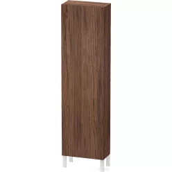   Duravit L-CUBE 176x50x24,3 cm-es, fali, 1 ajtós kiegészítő bútor láb nélkül, jobbos, matt sötét dió LC1171R2121