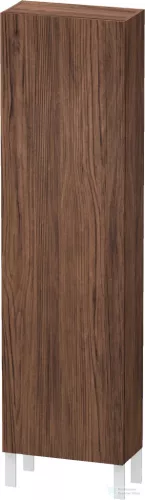 Duravit L-CUBE 176x50x24,3 cm-es, fali, 1 ajtós kiegészítő bútor láb nélkül, jobbos, matt sötét dió LC1171R2121