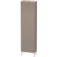 Duravit L-CUBE 176x50x24,3 cm-es, fali, 1 ajtós kiegészítő bútor láb nélkül, jobbos, matt bazalt  LC1171R4343