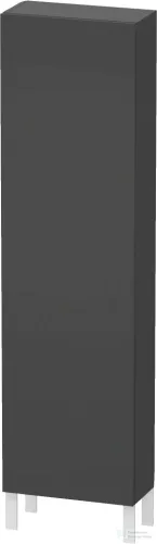 Duravit L-CUBE 176x50x24,3 cm-es, fali, 1 ajtós kiegészítő bútor láb nélkül, jobbos, matt grafit LC1171R4949