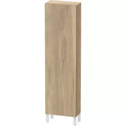   Duravit L-CUBE 176x50x24,3 cm-es, fali, 1 ajtós kiegészítő bútor láb nélkül, jobbos, márványos tölgy LC1171R5555