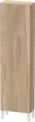Duravit L-CUBE 176x50x24,3 cm-es, fali, 1 ajtós kiegészítő bútor láb nélkül, jobbos, márványos tölgy LC1171R5555