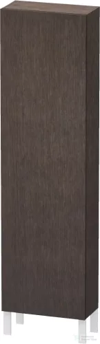 Duravit L-CUBE 176x50x24,3 cm-es, fali, 1 ajtós kiegészítő bútor láb nélkül, jobbos, sötét kefélt tölgy furnér LC1171R7272