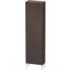 Duravit L-CUBE 176x50x24,3 cm-es, fali, 1 ajtós kiegészítő bútor láb nélkül, jobbos, sötét kefélt tölgy furnér LC1171R7272