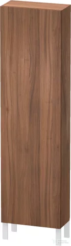 Duravit L-CUBE 176x50x24,3 cm-es, fali, 1 ajtós kiegészítő bútor láb nélkül, jobbos, matt dió LC1171R7979