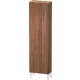 Duravit L-CUBE 176x50x24,3 cm-es, fali, 1 ajtós kiegészítő bútor láb nélkül, jobbos, matt dió LC1171R7979