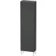 Duravit L-CUBE 176x50x24,3 cm-es, fali, 1 ajtós kiegészítő bútor láb nélkül, jobbos, szupermatt grafit LC1171R8080