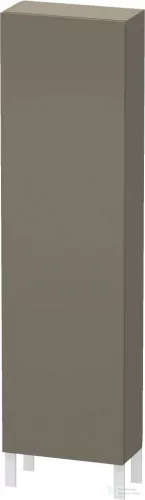 Duravit L-CUBE 176x50x24,3 cm-es, fali, 1 ajtós kiegészítő bútor láb nélkül, jobbos, lakkozott matt szatén szürke LC1171R9090