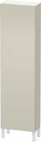Duravit L-CUBE 176x50x24,3 cm-es, fali, 1 ajtós kiegészítő bútor láb nélkül, jobbos, matt taupe LC1171R9191