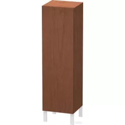   Duravit L-CUBE 132x40x36,3 cm-es, fali, 1 ajtós félmagas bútor láb nélkül, balos, amerikai dió furnér LC1178L1313