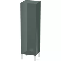   Duravit L-CUBE 132x40x36,3 cm-es, fali, 1 ajtós félmagas bútor láb nélkül, balos, lakkozott fényes dolomitszürke LC1178L3838