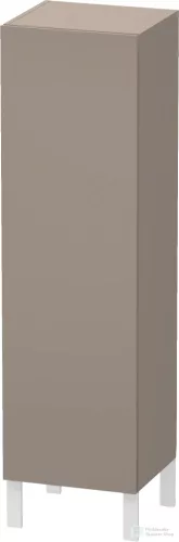 Duravit L-CUBE 132x40x36,3 cm-es, fali, 1 ajtós félmagas bútor láb nélkül, balos, matt bazalt LC1178L4343