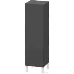   Duravit L-CUBE 132x40x36,3 cm-es, fali, 1 ajtós félmagas bútor láb nélkül, balos, matt grafit LC1178L4949