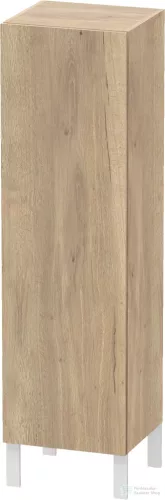 Duravit L-CUBE 132x40x36,3 cm-es, fali, 1 ajtós félmagas bútor láb nélkül, balos, márványos tölgy LC1178L5555