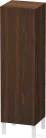 Duravit L-CUBE 132x40x36,3 cm-es, fali, 1 ajtós félmagas bútor láb nélkül, balos, matt kefélt dió furnér LC1178L6969