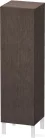 Duravit L-CUBE 132x40x36,3 cm-es, fali, 1 ajtós félmagas bútor láb nélkül, balos, sötét kefélt tölgy furnér LC1178L7272