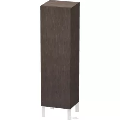   Duravit L-CUBE 132x40x36,3 cm-es, fali, 1 ajtós félmagas bútor láb nélkül, balos, sötét kefélt tölgy furnér LC1178L7272