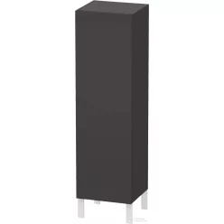   Duravit L-CUBE 132x40x36,3 cm-es, fali, 1 ajtós félmagas bútor láb nélkül, balos, szupermatt grafit LC1178L8080